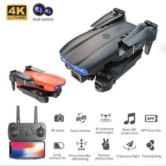 2025 E99Pro RC Drone 4K Proficionl With 1080P Wide Angle HD Camera Foldable Helicopter WIFI FPV Height Hold Gift Toy